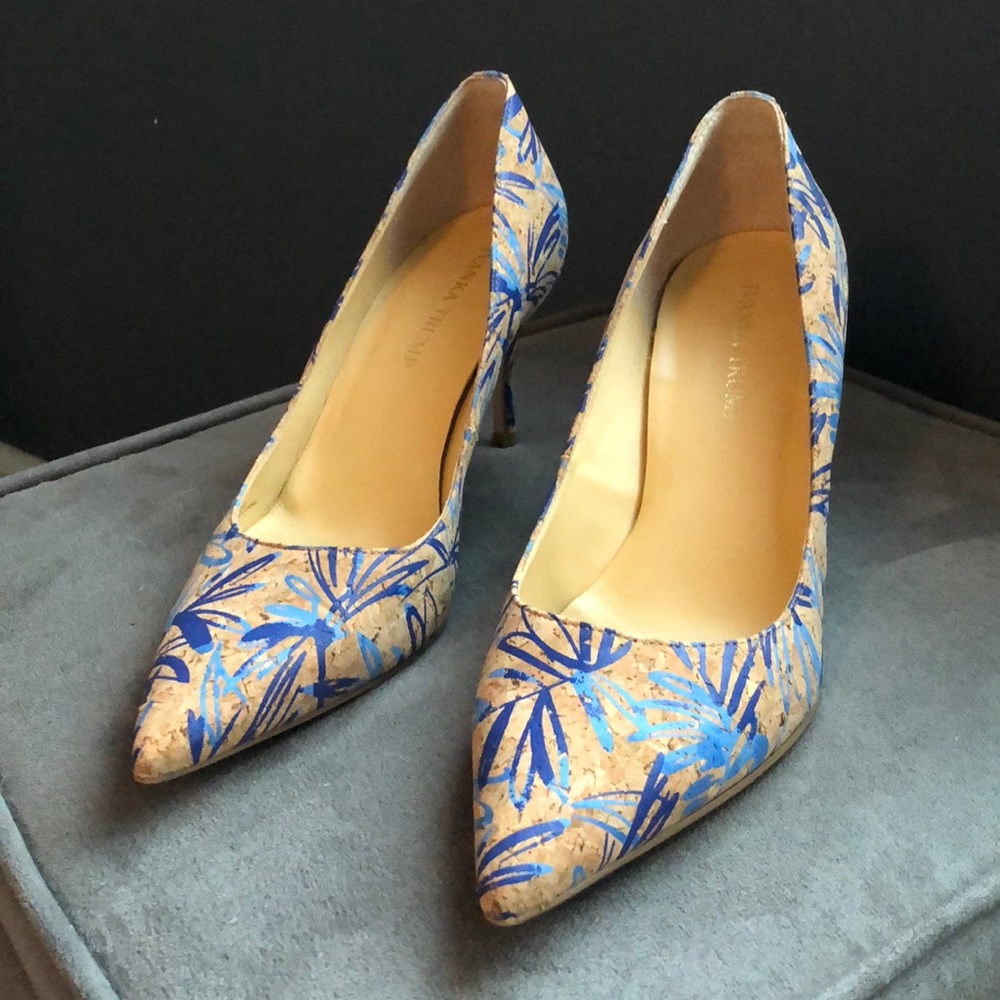 Ivanka Trump 3” Heel - Cork with graphic design